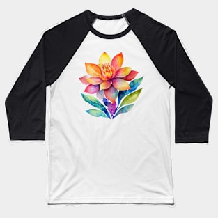 Watercolor flower Baseball T-Shirt